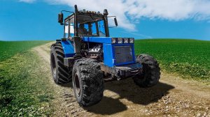 Редкий трактор БИЗОН , УЭС ПАЛЕССЕ с двигателем Mercedes, обзор техники клиента