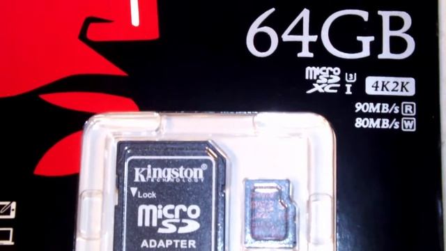 UNBOXING KINGSTONE 64 GB MICRO SD CARD C10 U3 смотреть онлайн