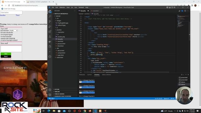 Web Development Tutorial/PHP - Part 2 - Variables And Arrays, Along With POST смотреть онлайн