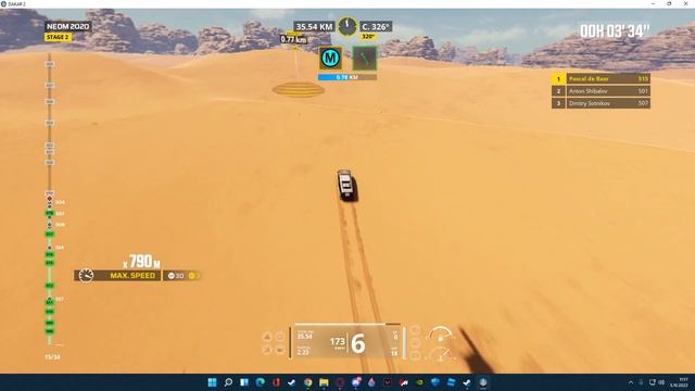 Dakar Desert Rally Gameplay Bir Ibn Hirmas Stage (Neom 2020) With Renault K520 смотреть онлайн