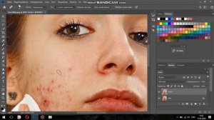 Инструмент точечная восстанавливающая кисть в фотошопе Урок 2