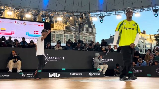 ALVIN COLOMBIA VS ZOOPREME DANEMARK TOP 32 WDSF World Breaking Championship 2023 IN BELGIUM смотреть онлайн