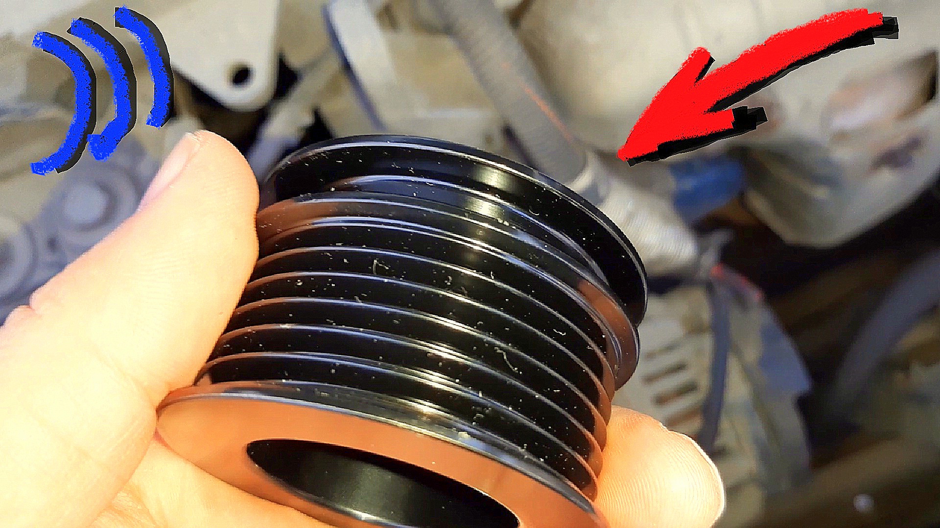 Почему порвался новый ремень генератора? Одна из причин смотреть онлайн