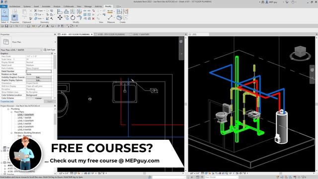 Use this Trick to Draw Pipe in Revit MEP смотреть онлайн
