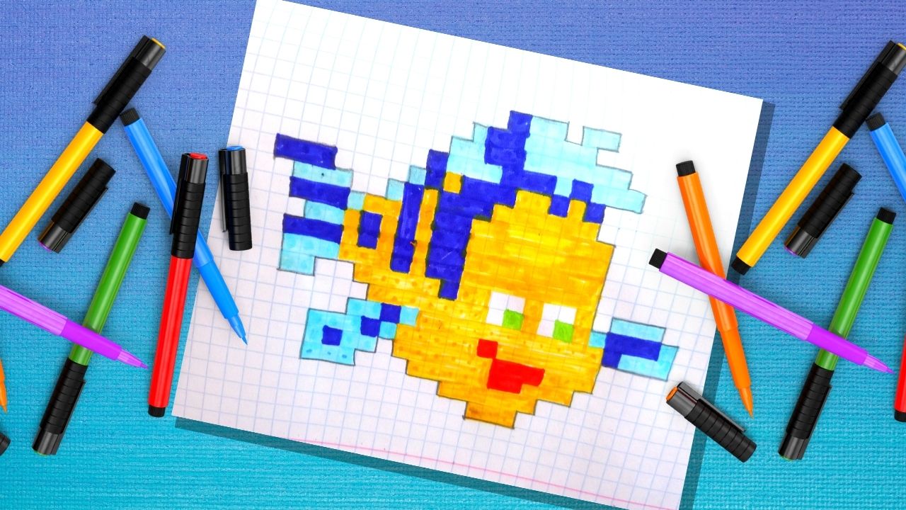 Как нарисовать рыбку по клеточкам. #рисованиепоклеточкам #пикселька
#какнарисовать смотреть онлайн