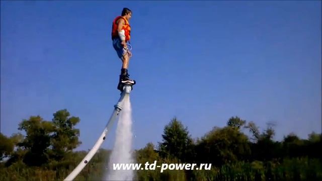 Летающая доска Flyboard (летные испытания) смотреть онлайн
