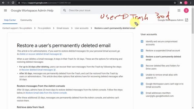 Google Workspace | How to restore deleted users emails and files | Google Workspace Admin Training смотреть онлайн