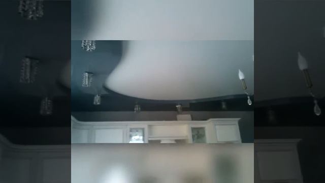 Двухуровневый натяжной потолок. смотреть онлайн