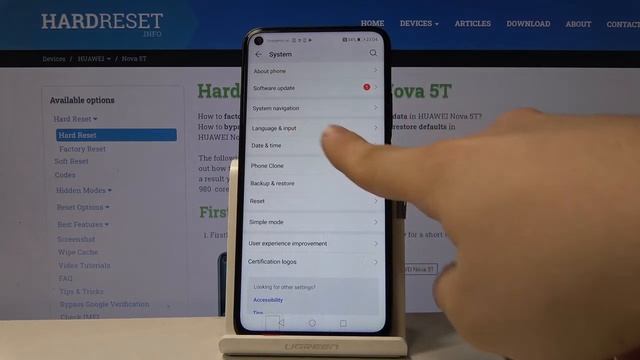 Как сменить язык на HUAWEI Nova 5T. Смена языка системы смотреть онлайн