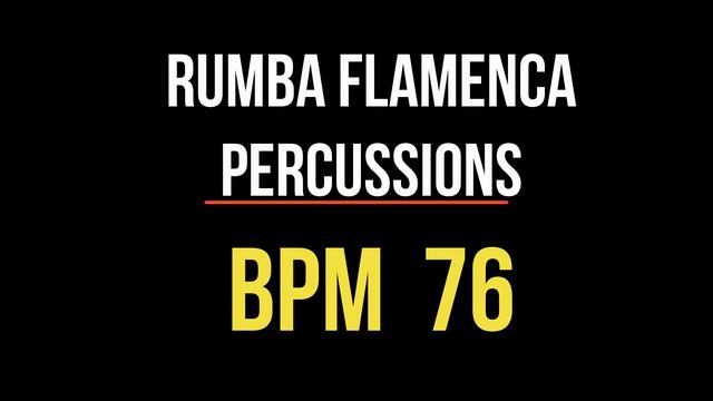 Rumba Flamenca (bpm 76 cajon and percussions) backing track смотреть онлайн
