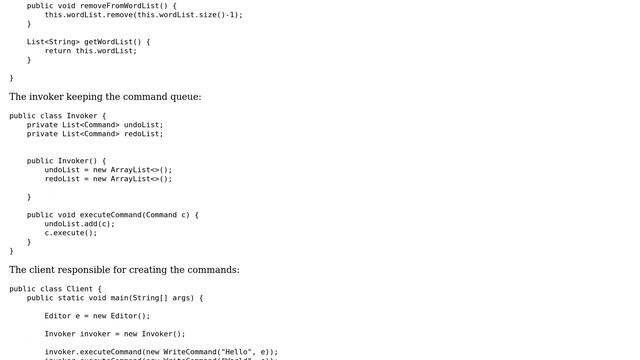 Command Pattern: Does my implementation make the point? смотреть онлайн