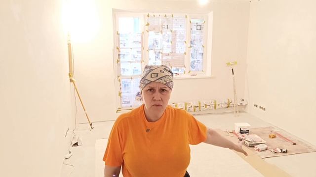 Поклейка обоев , 1часть, как нарезать обои на полотна смотреть онлайн