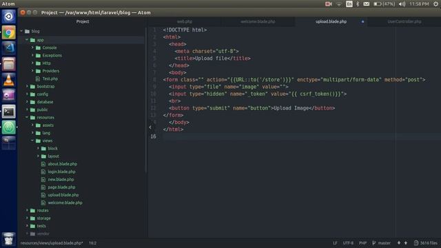 Laravel 5.6 tutorial - How to upload file смотреть онлайн