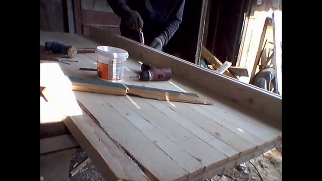 шпунтованая деревянная дверь своими руками. ласточкин хвост