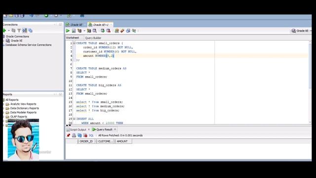 Oracle Part 17:UnConditional Oracle INSERT ALL statement, Conditional Oracle INSERT ALL statement смотреть онлайн