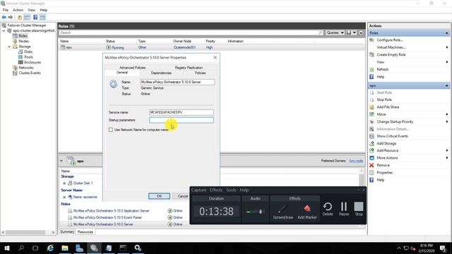 McAfee ePO Cluster Validation Part-#6 | Validate epo server cluster смотреть онлайн