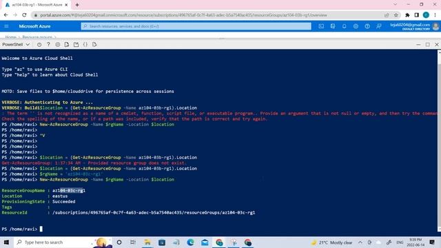 How to Manage Azure resources by Using Azure PowerShell??||CloudShell||Azure tutorial||Azure||AZ104 смотреть онлайн