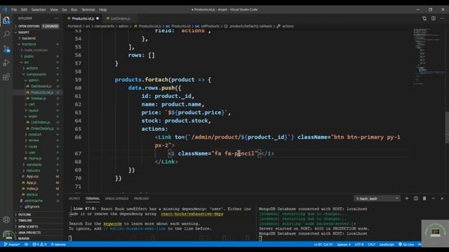 React js Tutorial # 96 |How to Display all products on admin panel in ReactJs |E-Commerce site смотреть онлайн