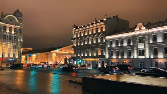 Walking Tour 4K In Moscow - Mokhovaya Street With Christmas Decorations - Russia