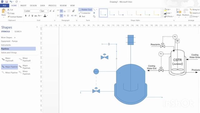 How to draw a Standard Process Flow Diagram (PFD) on MS Visio. #msvisio #chemicalengineering смотреть онлайн