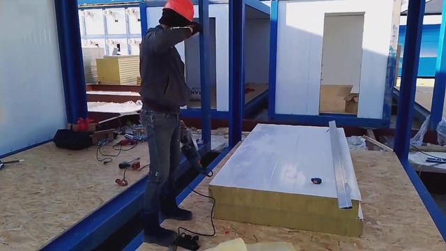 дом? из сэндвич панели. самый быстрый собирается и самый удобный. смотреть онлайн