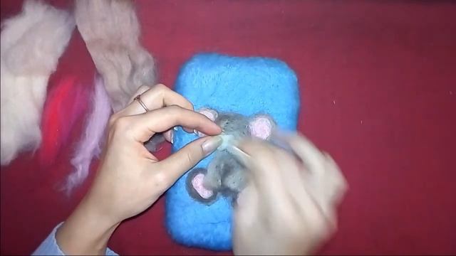 Валяние шерсти Рисуем мышонка на мочалке смотреть онлайн