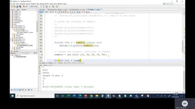 Java I Chapter 7 Class 1 Part 1 Arrays смотреть онлайн