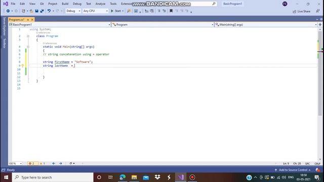 C#.net in Tamil String Concatenation using Plus Operator- Part 5 смотреть онлайн