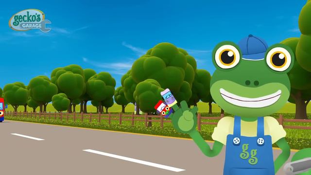 5 Rainbow Buses | Gecko's Garage Songs｜Kids Songs｜Trucks for Kids смотреть онлайн