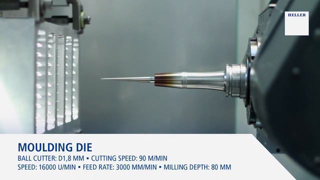 HELLER CNC 5-axis machining of a deep drawing tool смотреть онлайн