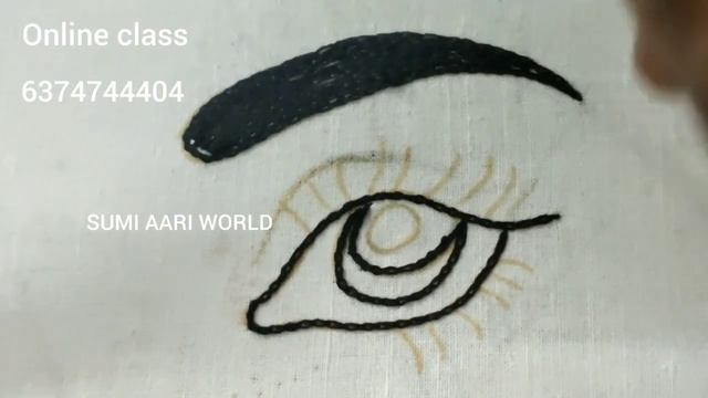 How to trace Eye & Stitch Eye parts in Aari #sumiaariworld смотреть онлайн