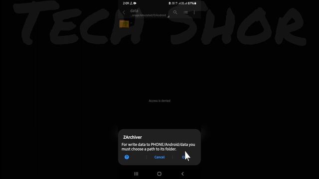 ZArchiver Fix For write data to PHONE/Android you must choose a path to its folder Problem Solve смотреть онлайн
