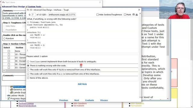 Ambiguous errors in Java. (enthuware.ocpjp.v8.2.1771) смотреть онлайн