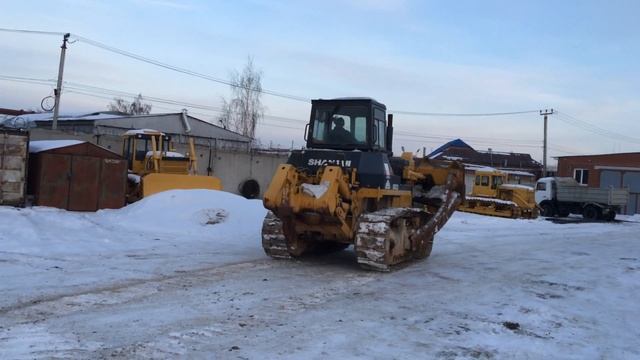 Демонстрация бульдозера Shantui SD22 смотреть онлайн