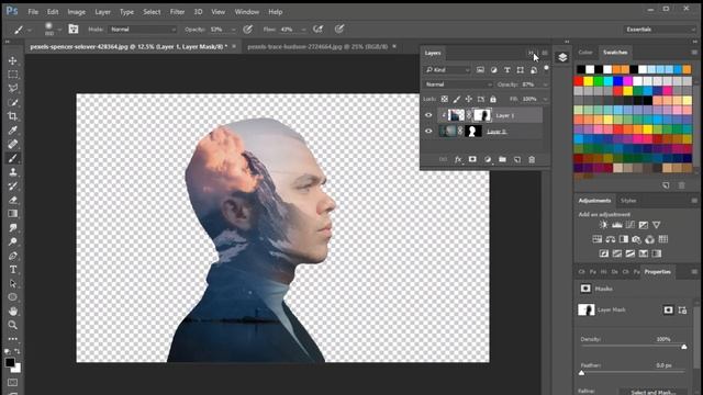 How to Create Double Exposure in Photoshop смотреть онлайн