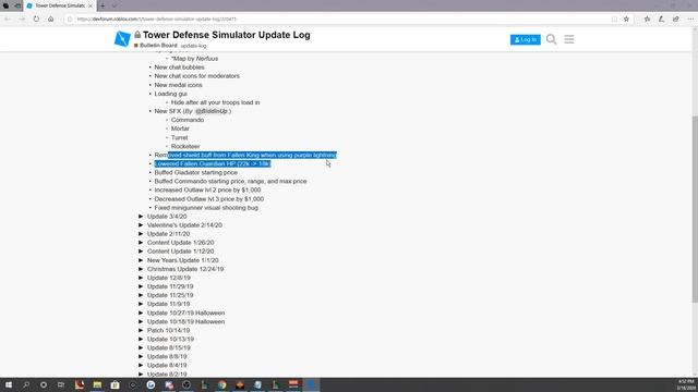 TDS X NERF UPDATE IS HERE (Update Log 3/18/20) [Tower Defense Simulator ROBLOX] смотреть онлайн