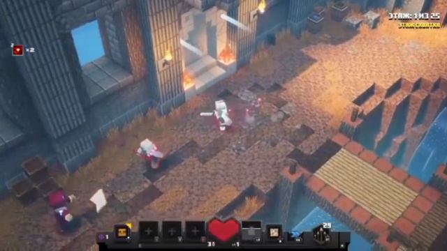 Прохожу первые уровни в игре ( Minecraft Dungeons), было трудно? смотреть онлайн