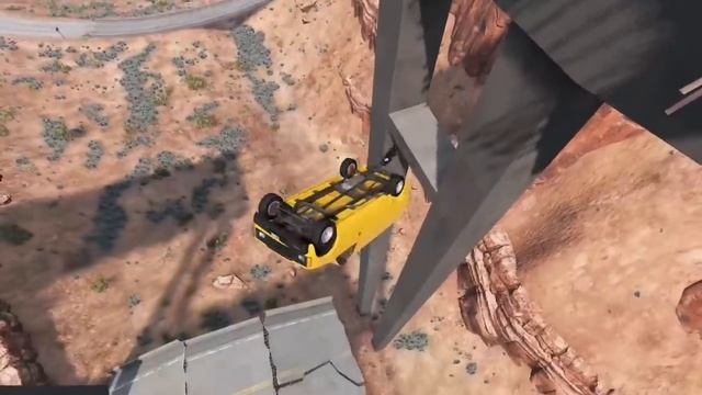 Cars Vs Broken Bridges - BeamNG Driv