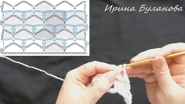 Узор крючком для жакета - Crochet Pattern For Cardigan