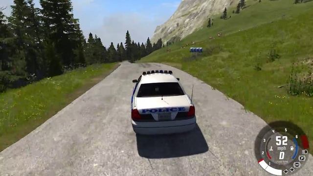 BeamNG Drive - Altitude in a Crown Vic Cop Car смотреть онлайн