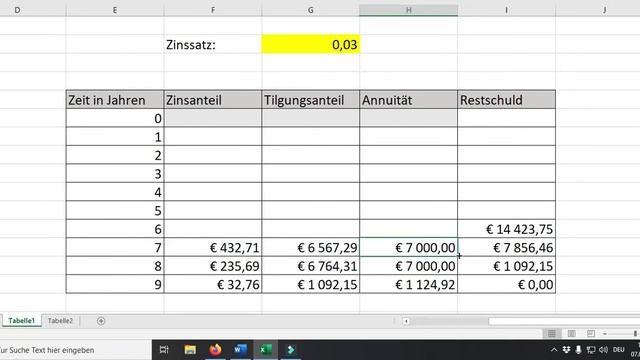 Tilgungspläne in Excel смотреть онлайн