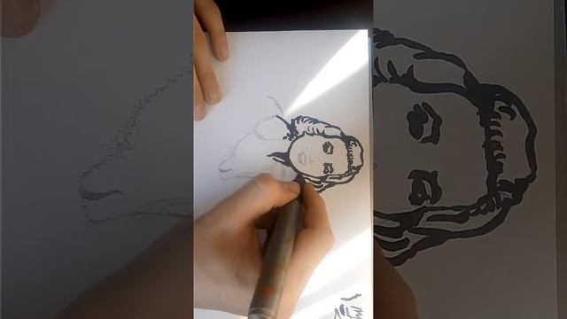 Как нарисовать Мерлин Монро маркером смотреть онлайн