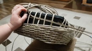 ДРОВНИЦА ПЕРЕНОСКА ДЛЯ ДРОВ ИЗ ИСКУССТВЕННОГО РОТАНГА