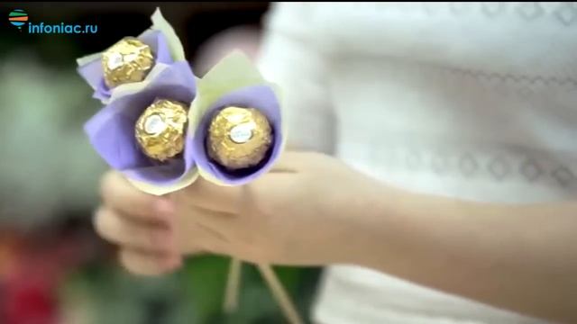 Букет из конфет своими руками смотреть онлайн