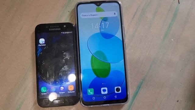 Кто кого , старый кореец самсунг а3(2017) или новый китаец дешевый Infinix Smart 6 Plus.