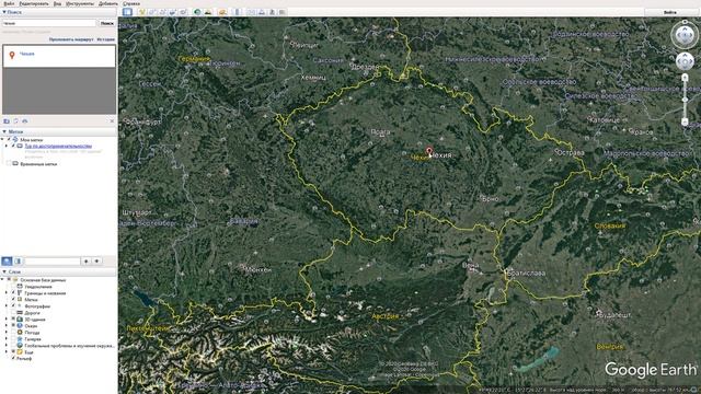 Где находится Чехия на карте мира? С кем граничит? смотреть онлайн