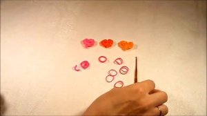 Плетение сердца из резинок