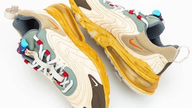 Travis Scott x Nike Air Max 270 React смотреть онлайн