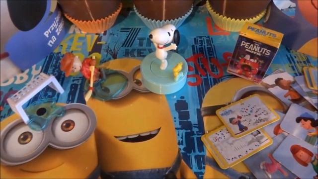 The Peanuts Movie Maxi Kinder Surprise Eggs Giant Toys Collection Unboxing смотреть онлайн