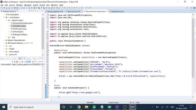 04 - Appium - Android Device Browser Automation смотреть онлайн